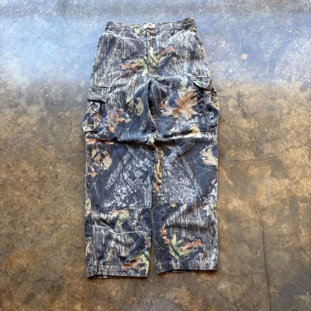 Mossy Oak Explorer Pro Cargo Pants Mens Small Break Up Camo Hunting Tree Pattern